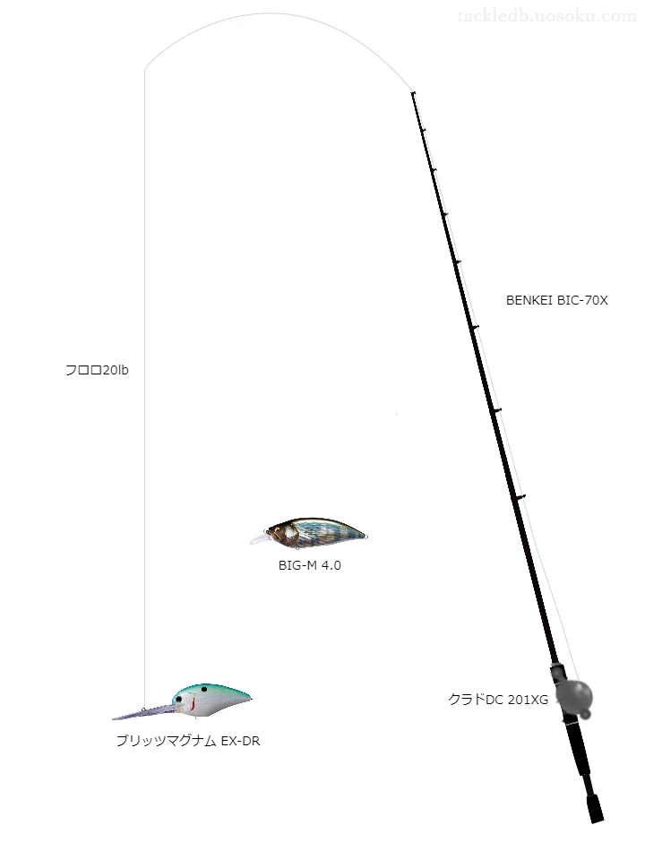 バス釣りに関するタックル、仕掛け図解