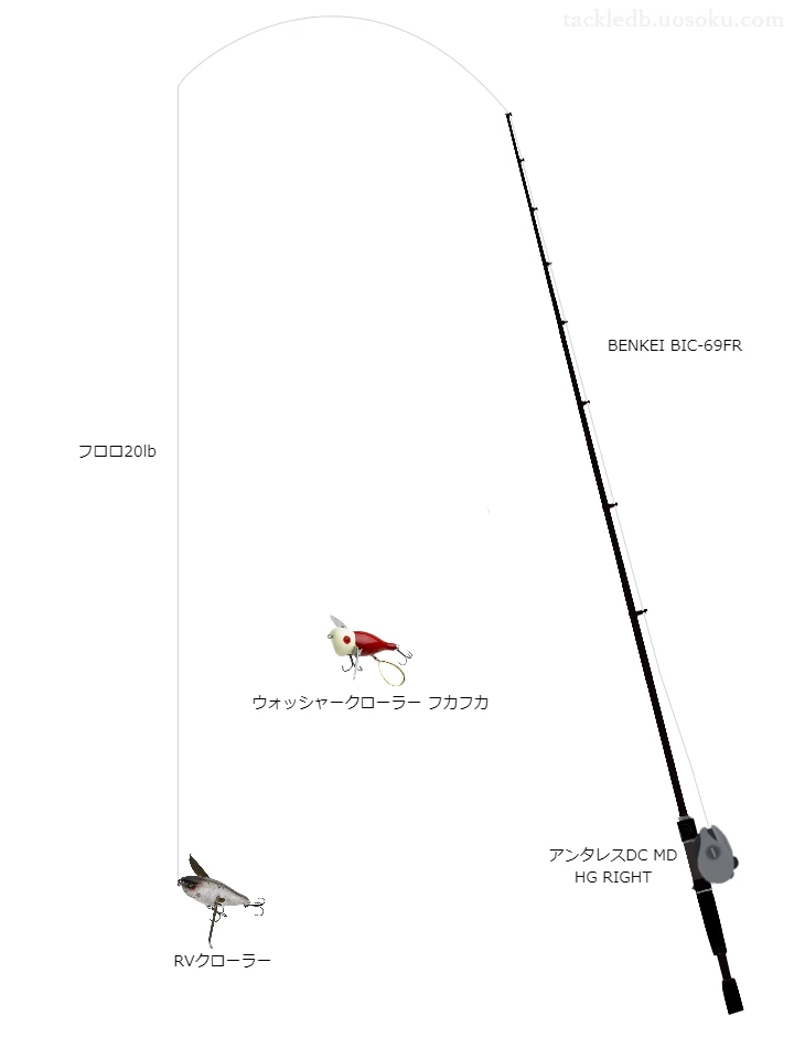 バス釣りに関するタックル、仕掛け図解