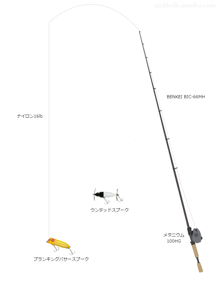 バス釣りに関するタックル、仕掛け図解