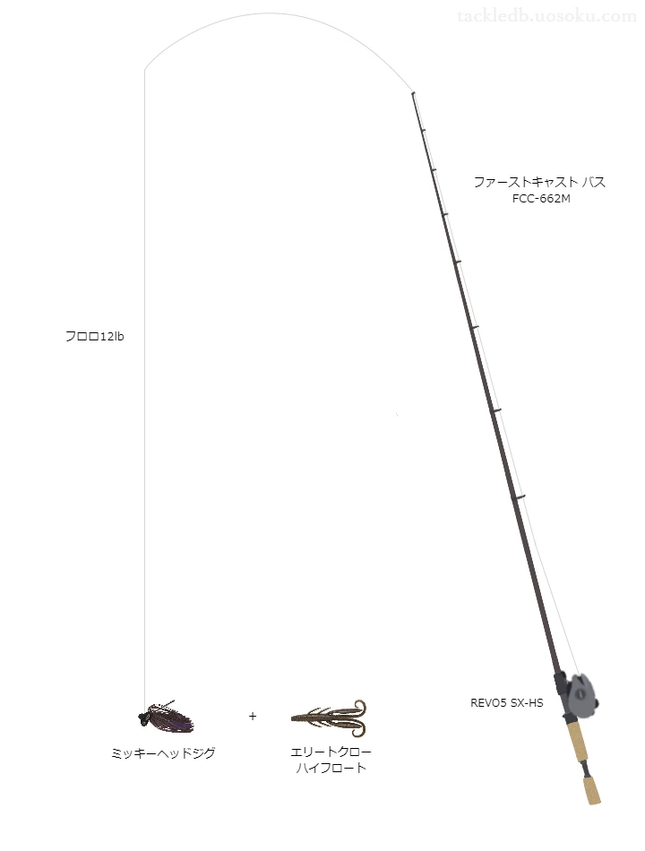 バス釣りに関するタックル、仕掛け図解