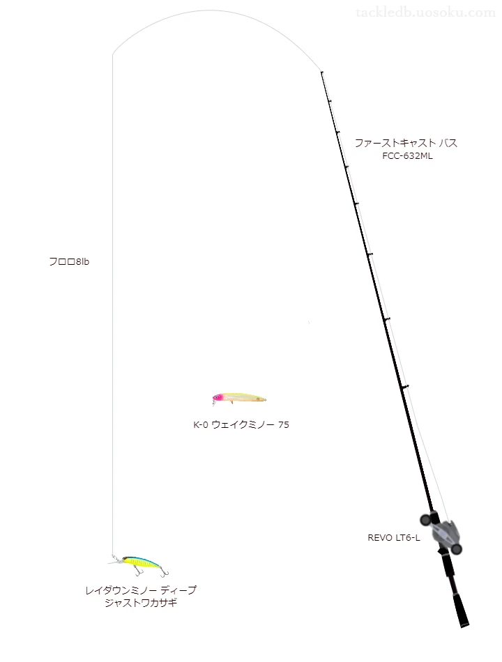 バス釣りに関するタックル、仕掛け図解