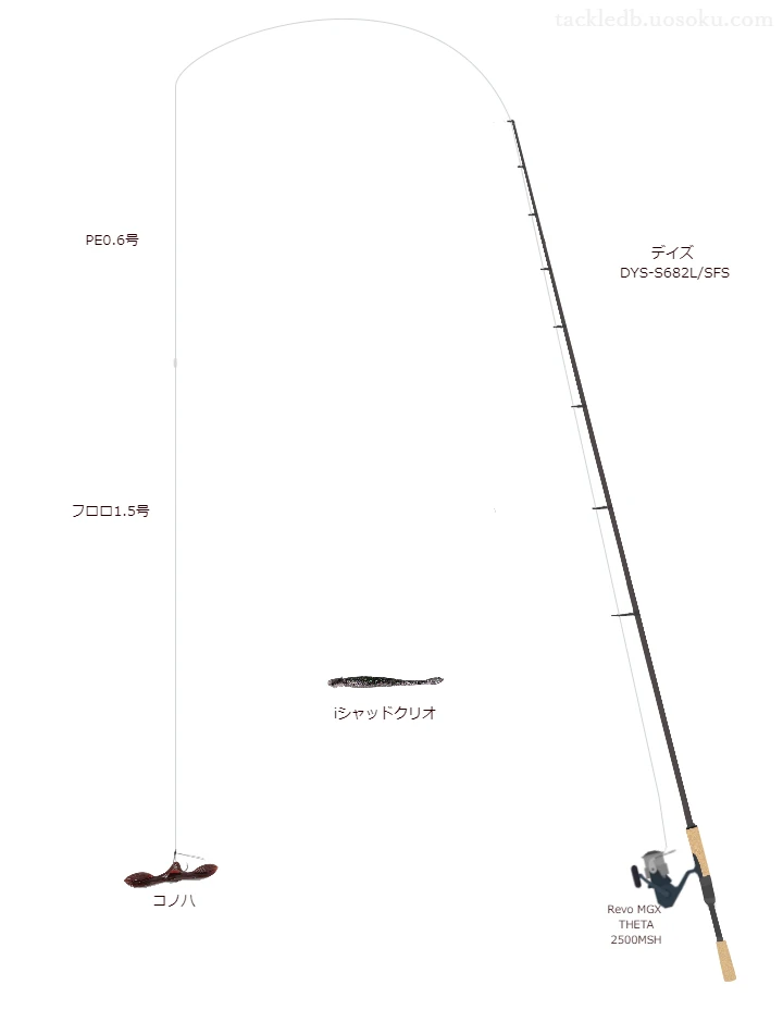 バス釣りに関するタックル、仕掛け図解