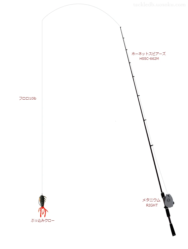 バス釣りに関するタックル、仕掛け図解