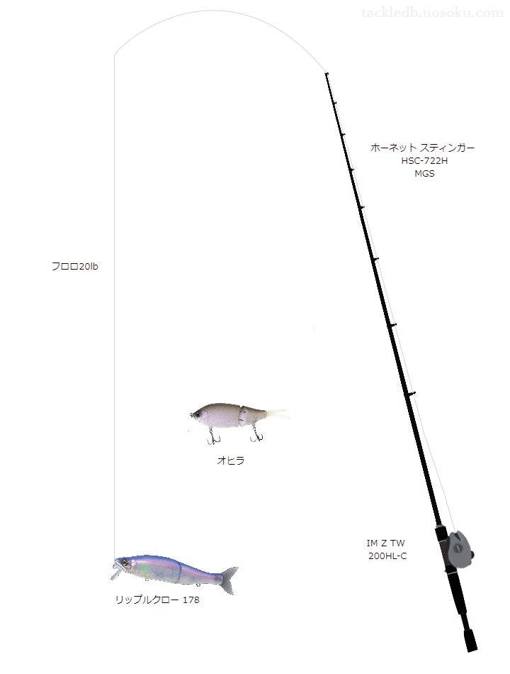 バス釣りに関するタックル、仕掛け図解