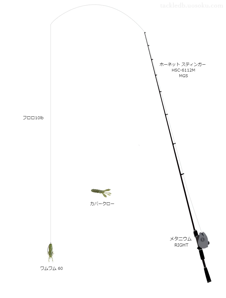 【神浦ダム】ワムワム60のためのバス釣りタックル【ホーネット スティンガー HSC-6112M MGS】