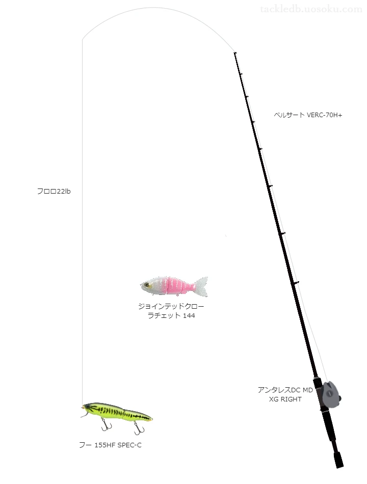 バス釣りに関するタックル、仕掛け図解