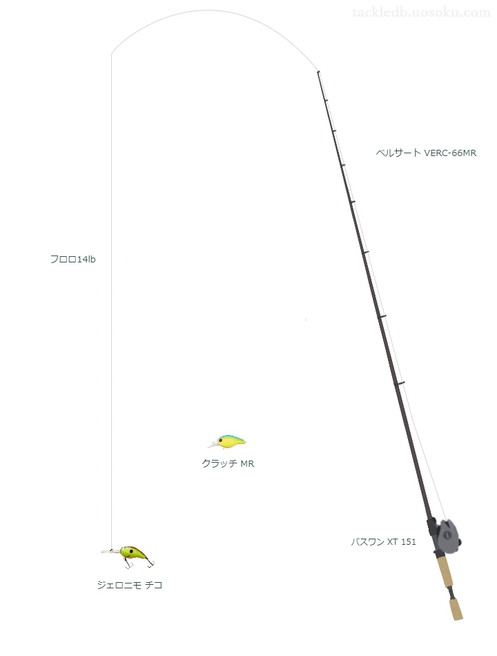 バス釣りに関するタックル、仕掛け図解