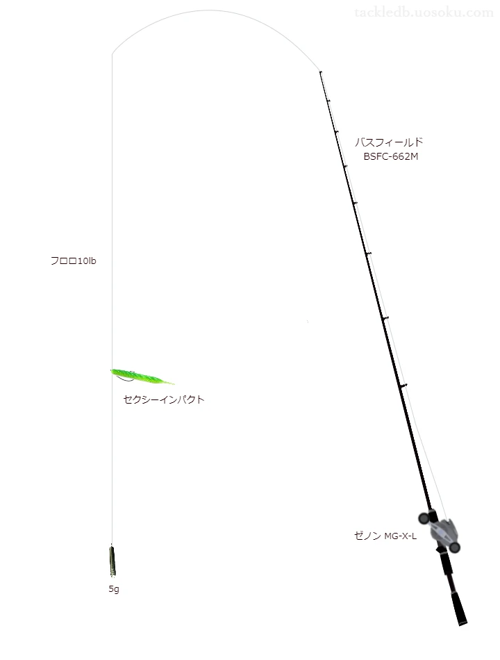 バス釣りに関するタックル、仕掛け図解