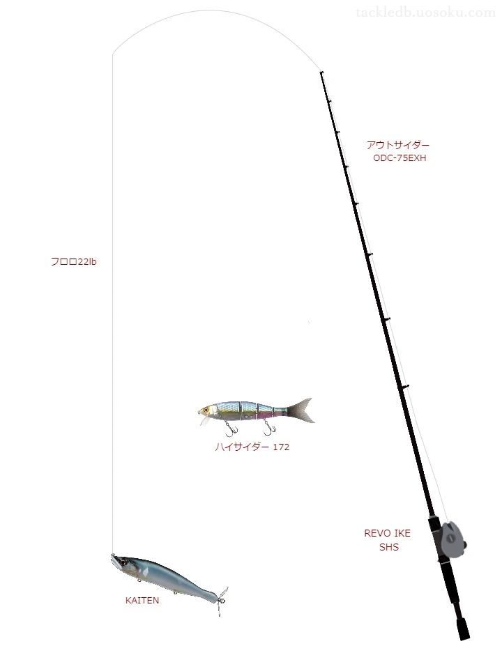 バス釣りに関するタックル、仕掛け図解