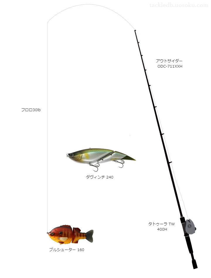 バス釣りに関するタックル、仕掛け図解