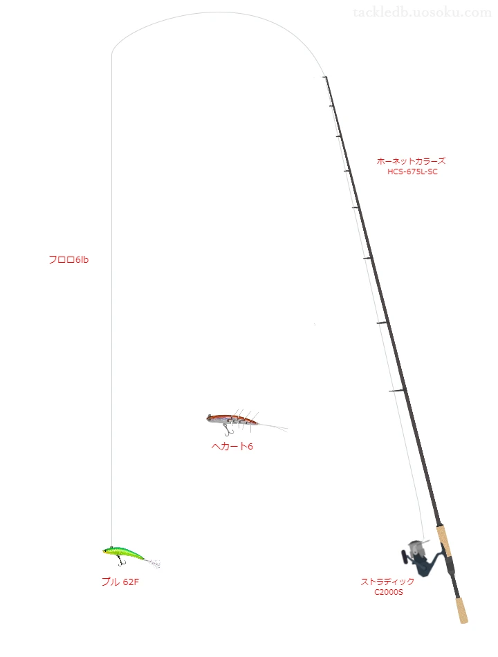 バス釣りに関するタックル、仕掛け図解