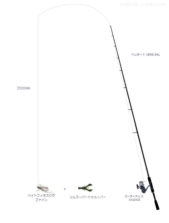 バス釣りに関するタックル、仕掛け図解