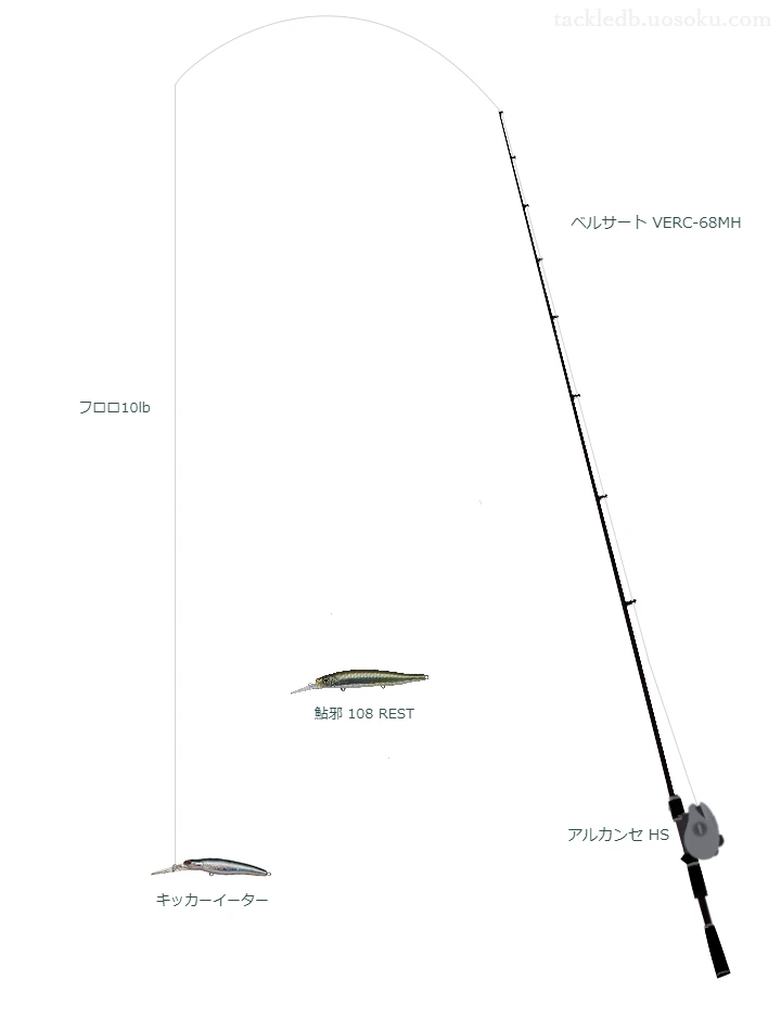 バス釣りに関するタックル、仕掛け図解