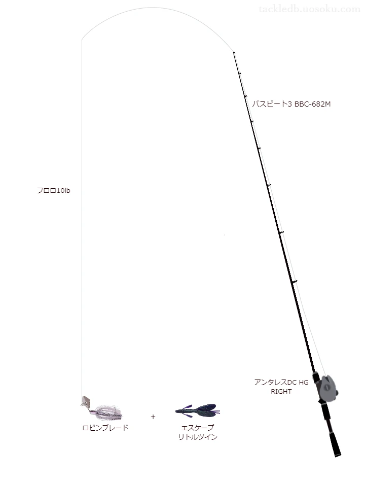 バス釣りに関するタックル、仕掛け図解