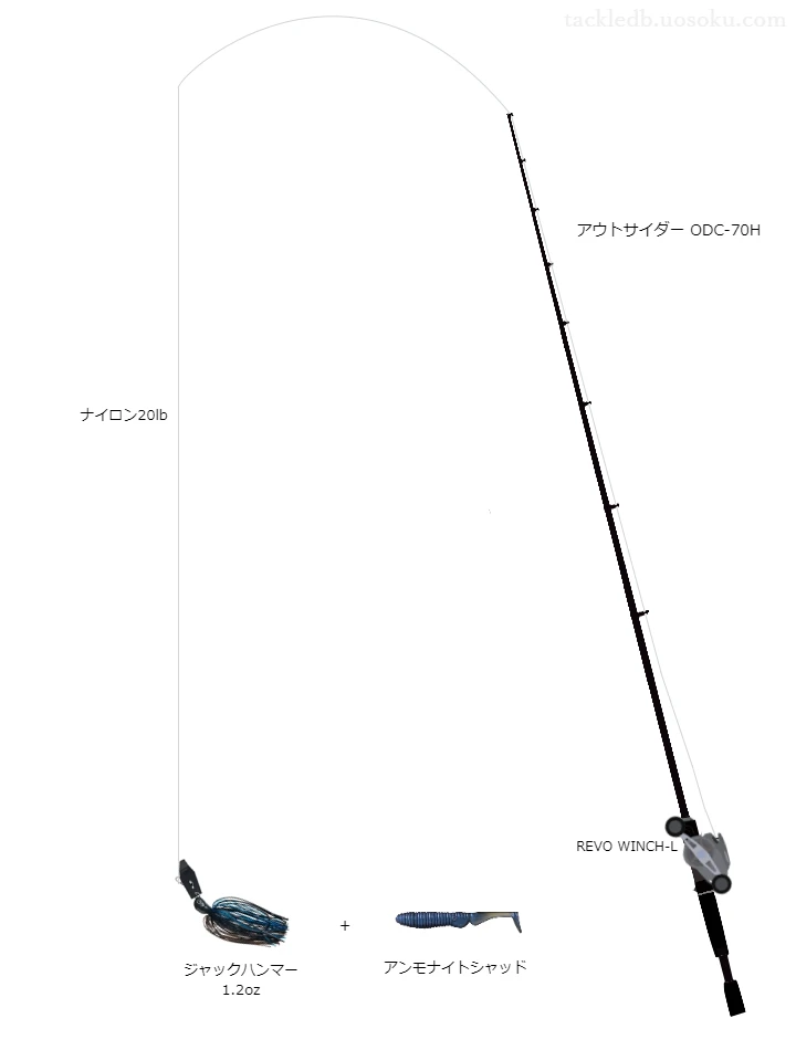 バス釣りに関するタックル、仕掛け図解