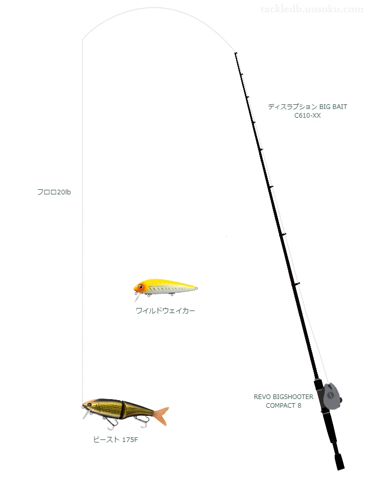 バス釣りに関するタックル、仕掛け図解