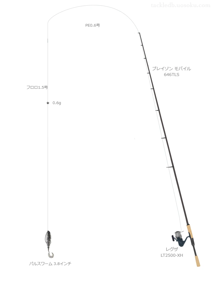 バス釣りに関するタックル、仕掛け図解