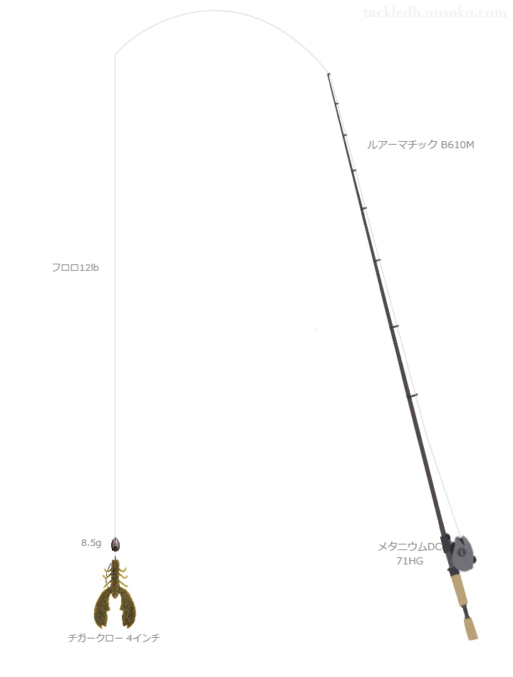 バス釣りに関するタックル、仕掛け図解