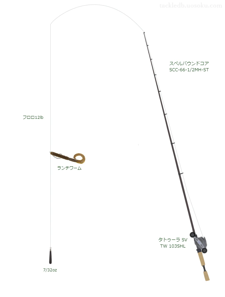 バス釣りに関するタックル、仕掛け図解