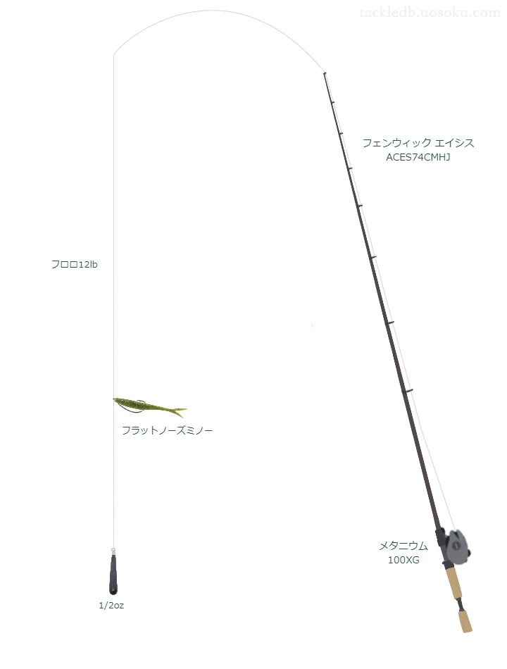 バス釣りに関するタックル、仕掛け図解