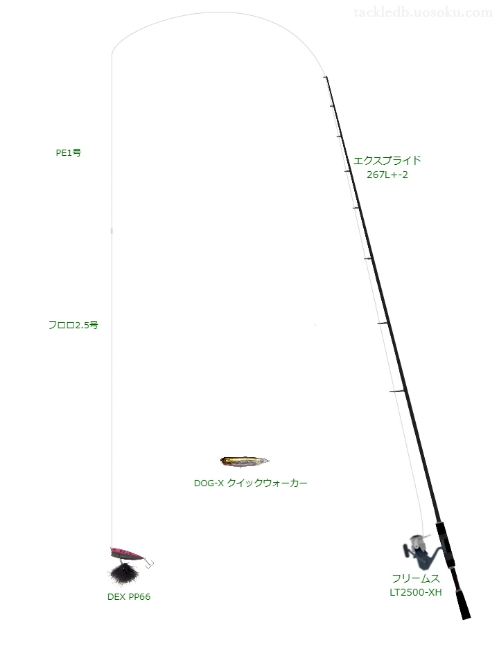 バス釣りに関するタックル、仕掛け図解