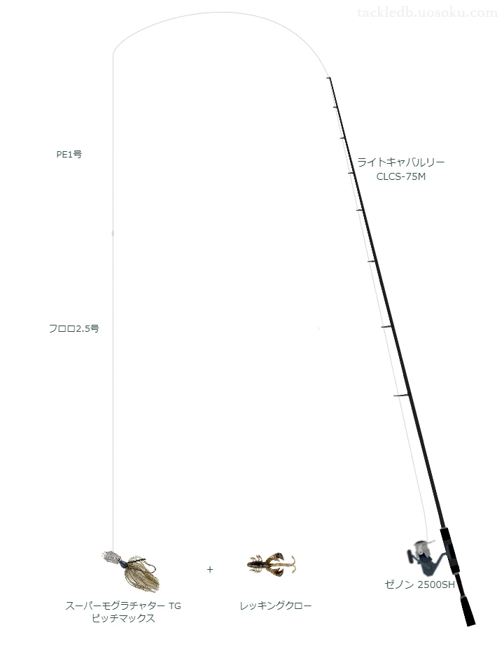 バス釣りに関するタックル、仕掛け図解