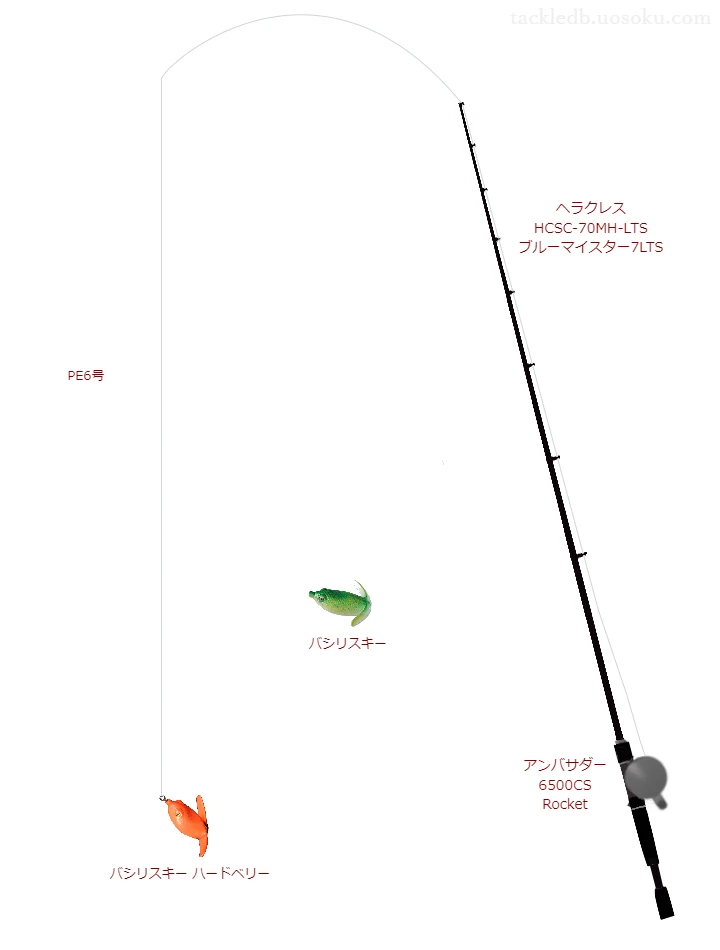 バス釣りに関するタックル、仕掛け図解