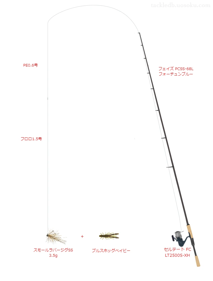 バス釣りに関するタックル、仕掛け図解