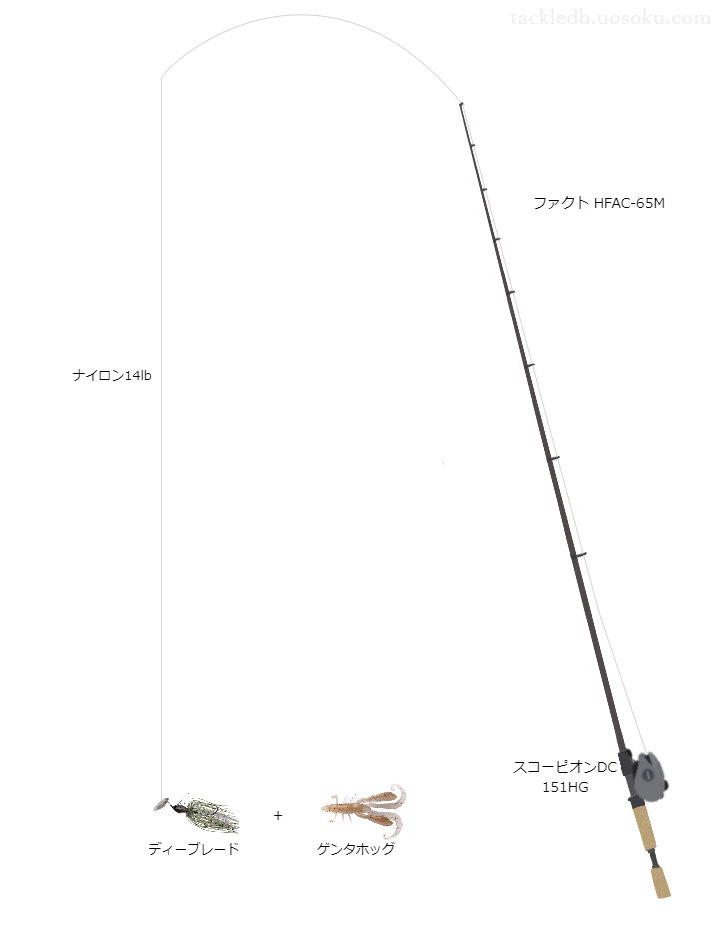 バス釣りに関するタックル、仕掛け図解