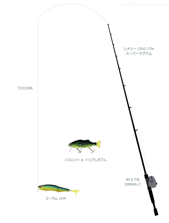 バス釣りに関するタックル、仕掛け図解