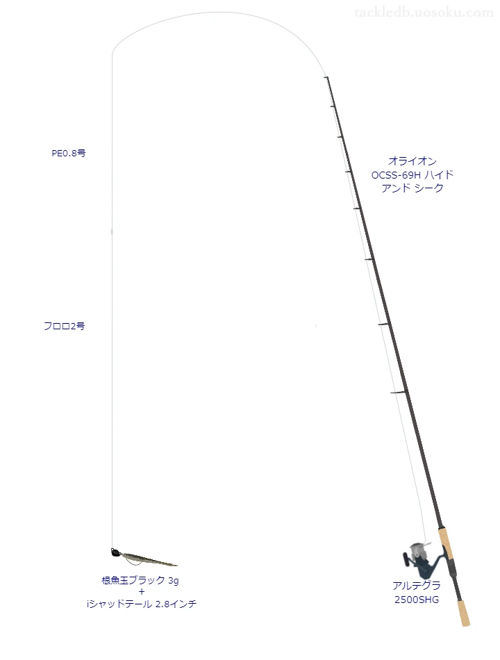 バス釣りに関するタックル、仕掛け図解