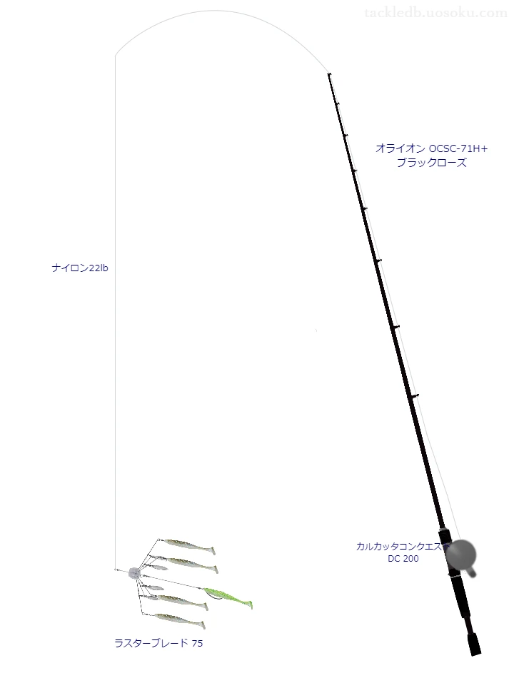 バス釣りに関するタックル、仕掛け図解