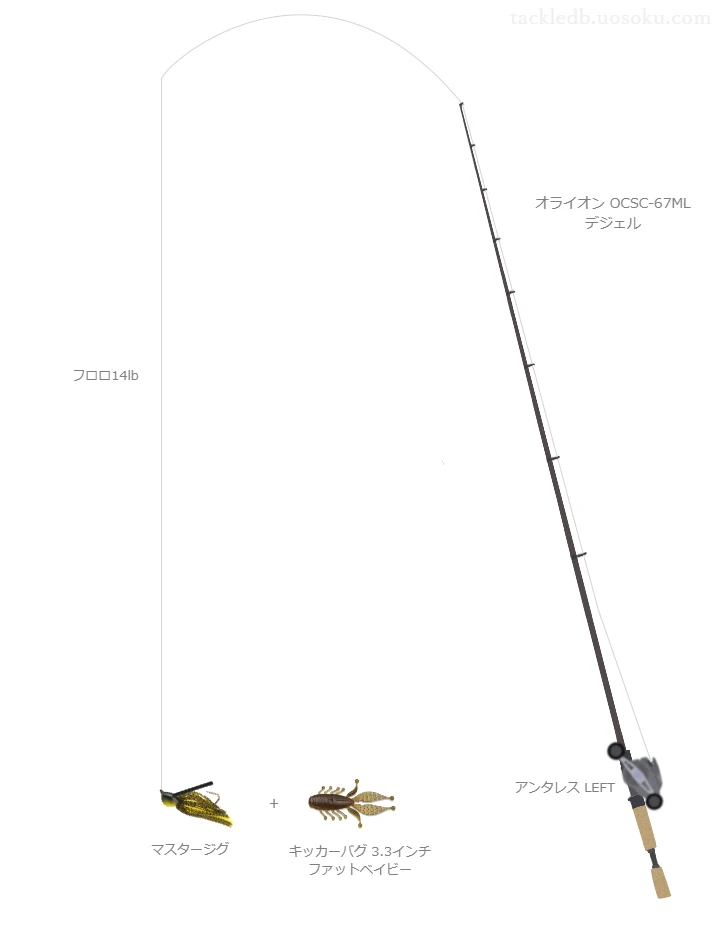 バス釣りに関するタックル、仕掛け図解