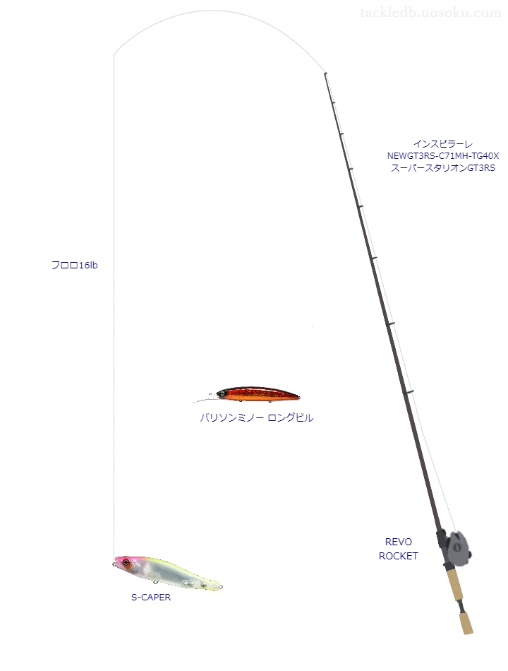 バス釣りに関するタックル、仕掛け図解