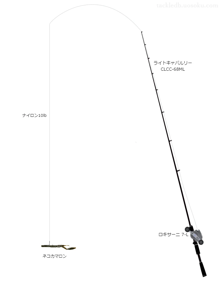 ライトキャバルリー CLCC-68MLとロキサーニ 7-Lの調和によるバス釣りタックル【仮想インプレ】