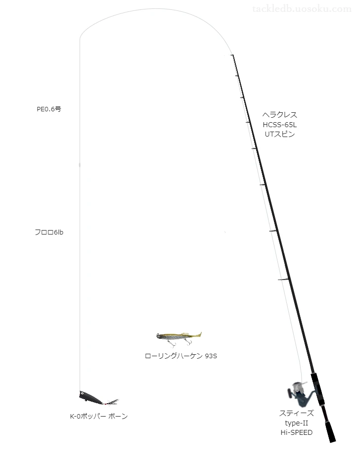 バス釣りに関するタックル、仕掛け図解