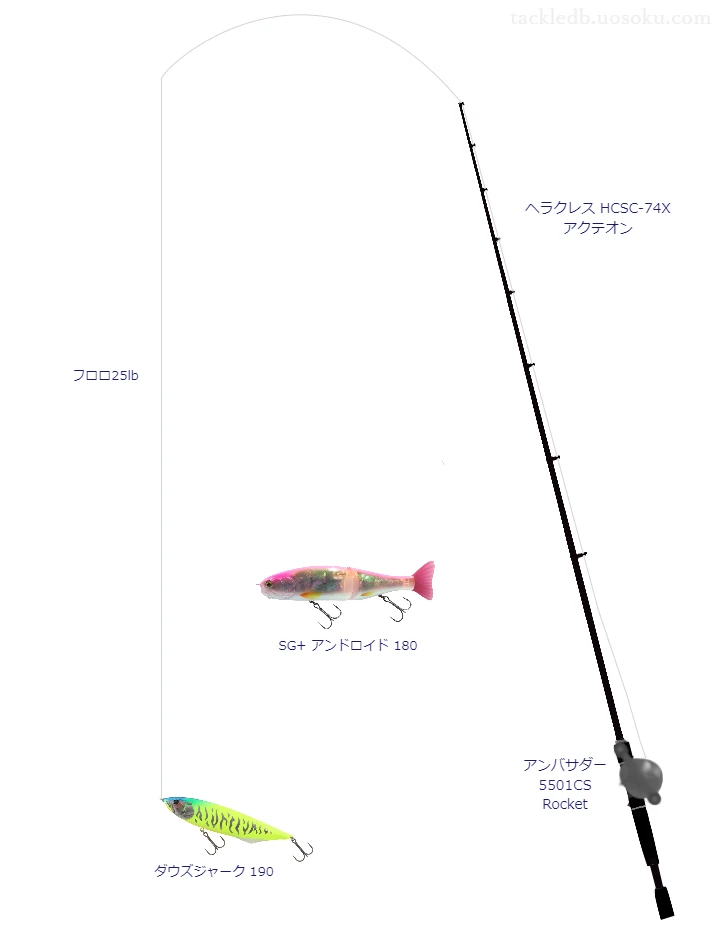 バス釣りに関するタックル、仕掛け図解