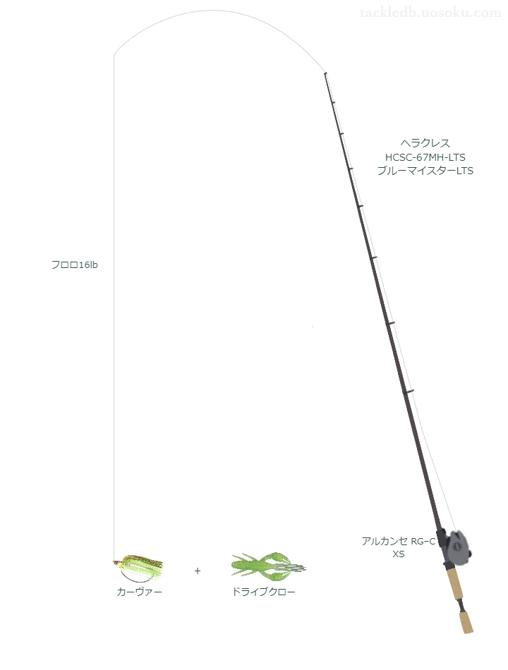 バス釣りに関するタックル、仕掛け図解