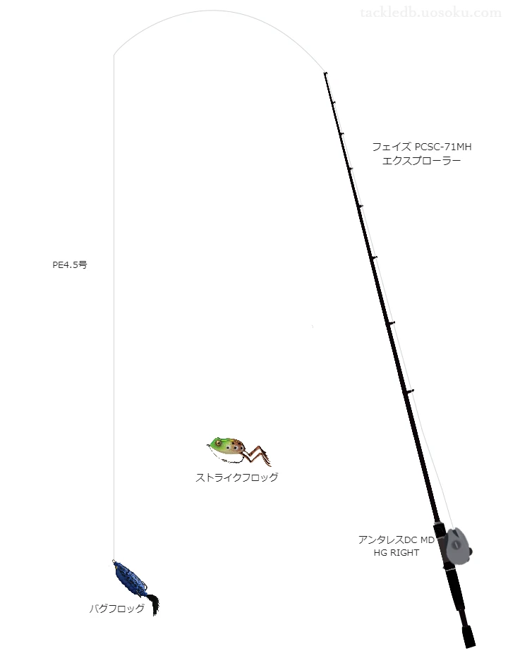 バス釣りに関するタックル、仕掛け図解