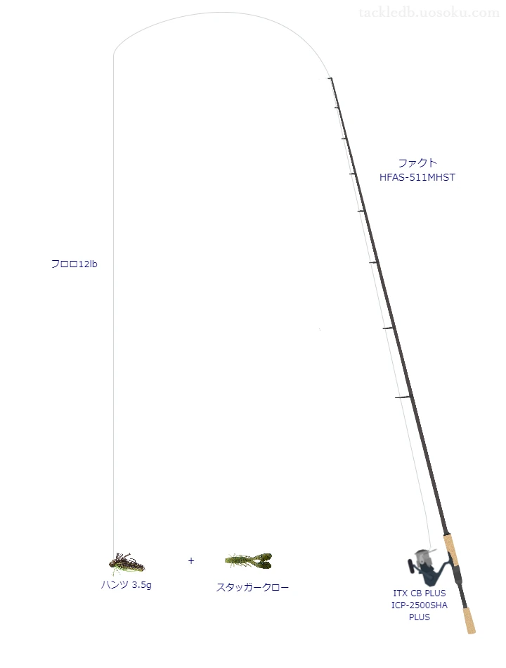 バス釣りに関するタックル、仕掛け図解