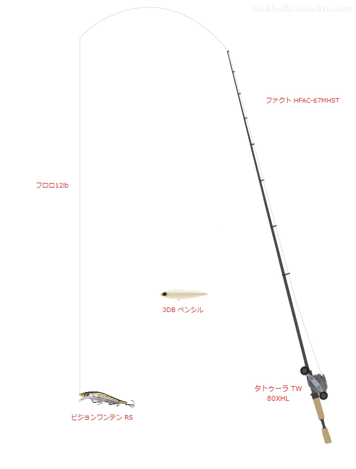 バス釣りに関するタックル、仕掛け図解