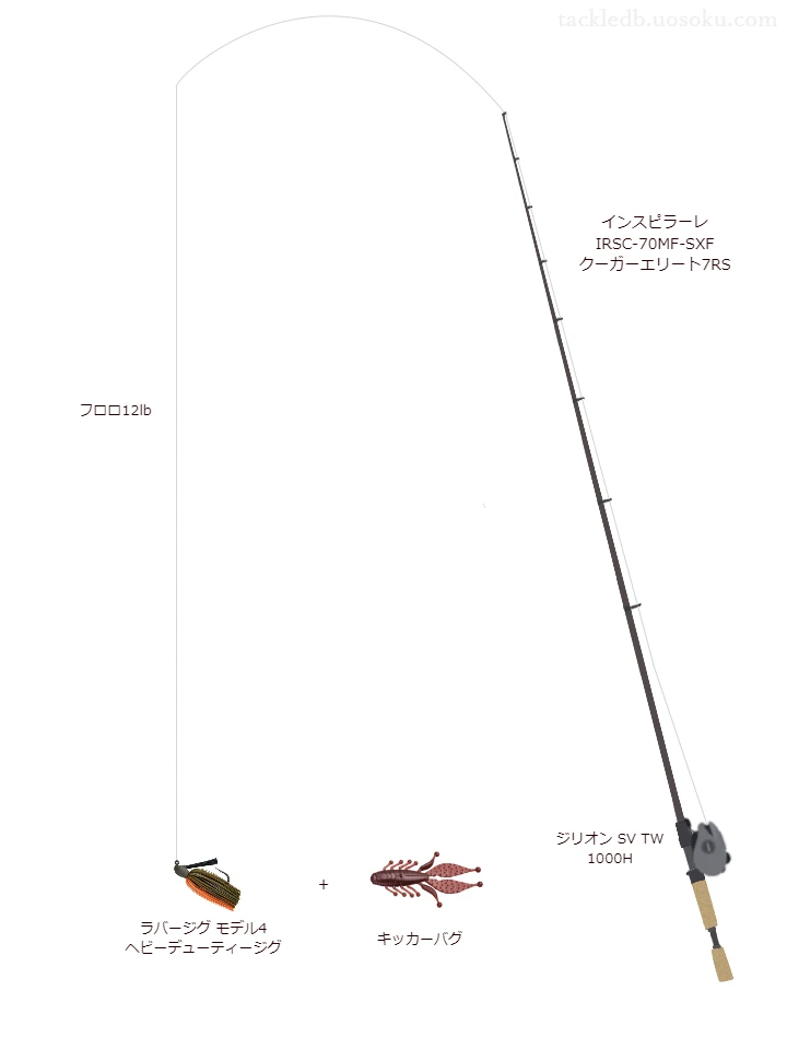 バス釣りに関するタックル、仕掛け図解