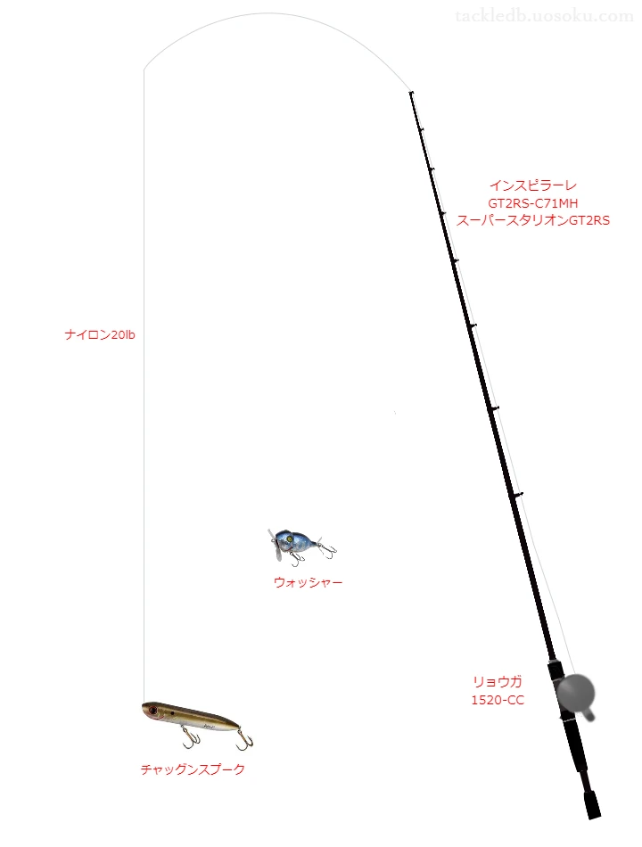 バス釣りに関するタックル、仕掛け図解