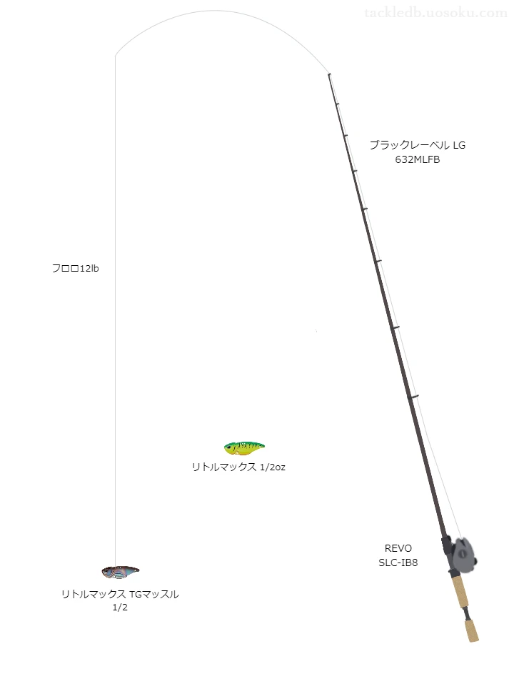 ダイワのブラックレーベル LG 632MLFBを使用したバス釣りタックル【仮想インプレ】