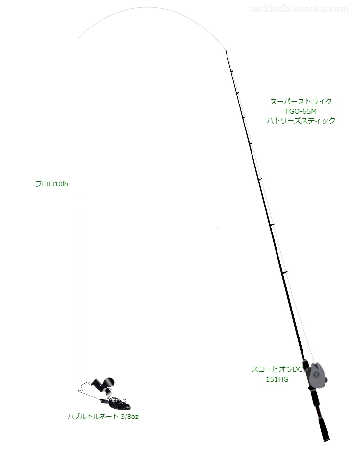 バス釣りに関するタックル、仕掛け図解