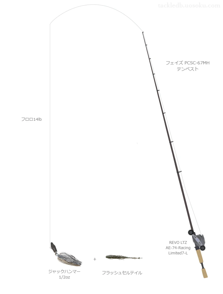 バス釣りに関するタックル、仕掛け図解