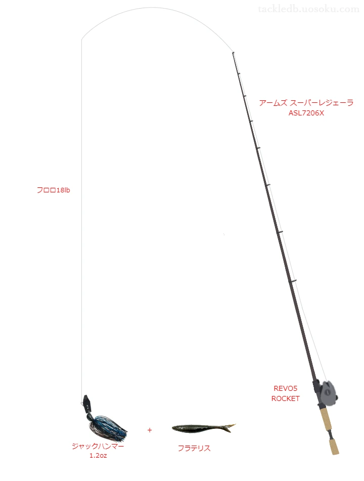 バス釣りに関するタックル、仕掛け図解