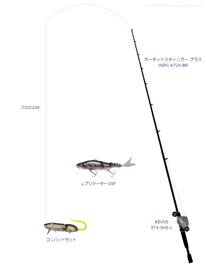 バス釣りに関するタックル、仕掛け図解