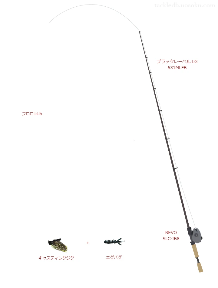 バス釣りに関するタックル、仕掛け図解