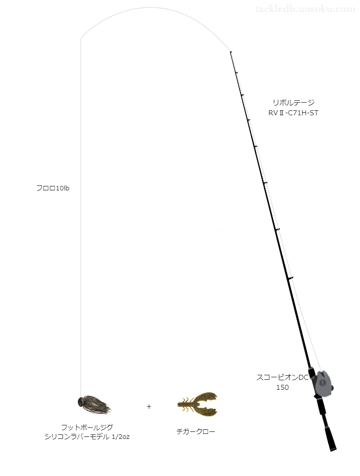 バス釣りに関するタックル、仕掛け図解